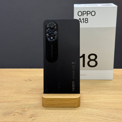 Вживаний смартфон OPPO A18 4/128 Glowing Black (Хороший+ стан) Вживаний смартфон OPPO A18 4/128 Glowing Black (Хороший+ стан)