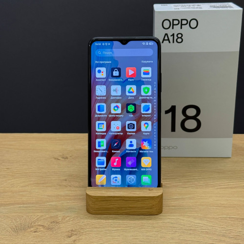 Вживаний смартфон OPPO A18 4/128 Glowing Black (Хороший+ стан) Вживаний смартфон OPPO A18 4/128 Glowing Black (Хороший+ стан)