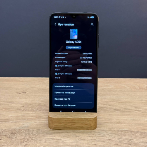 Вживаний смартфон Samsung Galaxy A05s 4/128Gb Black (Хороший стан) Вживаний смартфон Samsung Galaxy A05s 4/128Gb Black (Хороший стан)