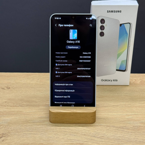 Вживаний смартфон Samsung Galaxy A16 8/256Gb Gray (Ідеальний+ стан) Вживаний смартфон Samsung Galaxy A16 8/256Gb Gray (Ідеальний+ стан)