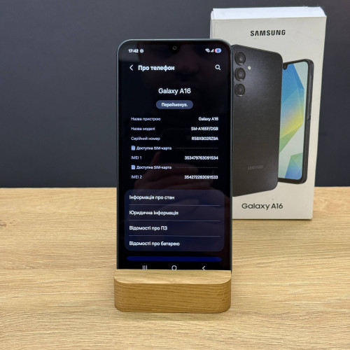 Вживаний смартфон Samsung Galaxy A16 8/256Gb Black (Задовільний+ стан) Вживаний смартфон Samsung Galaxy A16 8/256Gb Black (Задовільний+ стан)