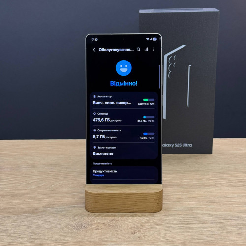 Вживаний смартфон Samsung Galaxy S25 Ultra 12/512Gb Titanium Black (Ідеальний+ стан)
