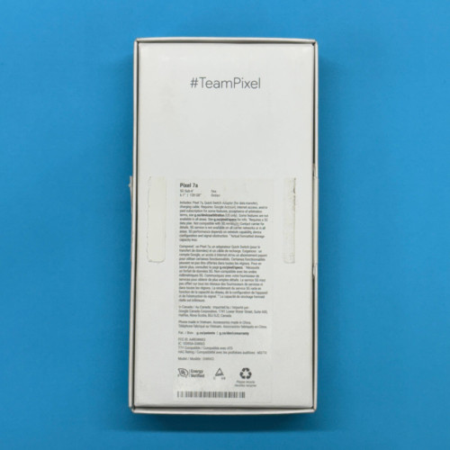 Коробка від смартфону Google Pixel 7a Sea