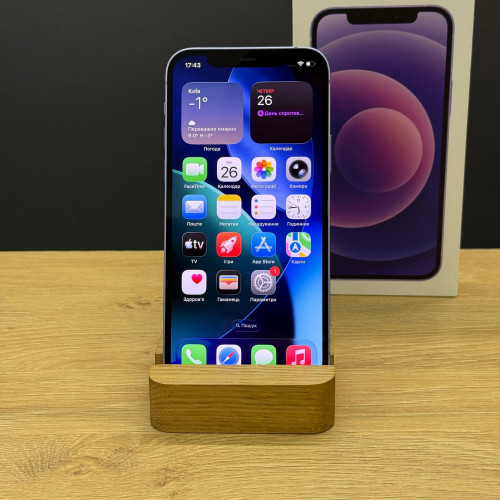 Вживаний смартфон Apple iPhone 12 128Gb Purple (Ідеальний+ стан) Вживаний смартфон Apple iPhone 12 128Gb Purple (Ідеальний+ стан)