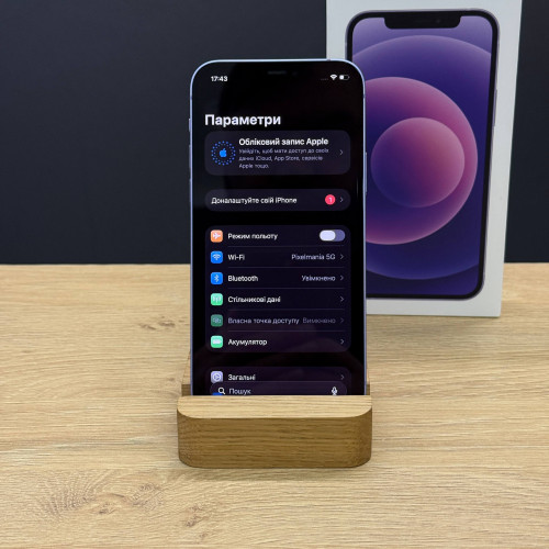 Вживаний смартфон Apple iPhone 12 128Gb Purple (Ідеальний+ стан) Вживаний смартфон Apple iPhone 12 128Gb Purple (Ідеальний+ стан)