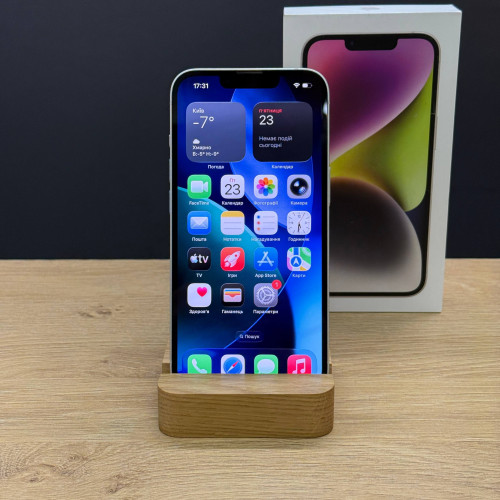 Вживаний смартфон Apple iPhone 14 128Gb Starlight (Ідеальний+ стан) Вживаний смартфон Apple iPhone 14 128Gb Starlight (Ідеальний+ стан)