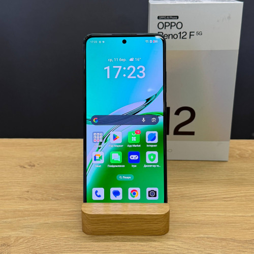 Вживаний смартфон OPPO Reno12 F 5G 8/256 Olive Green (Хороший+ стан) Вживаний смартфон OPPO Reno12 F 5G 8/256 Olive Green (Хороший+ стан)