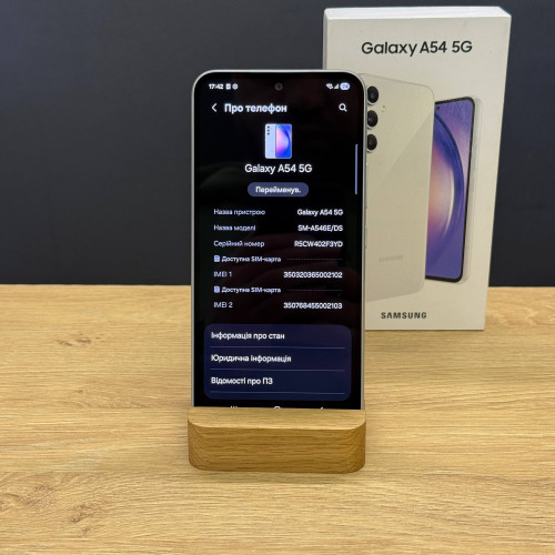 Вживаний смартфон Samsung Galaxy A54 5G 6/128Gb White (Хороший+ стан) Вживаний смартфон Samsung Galaxy A54 5G 6/128Gb White (Хороший+ стан)