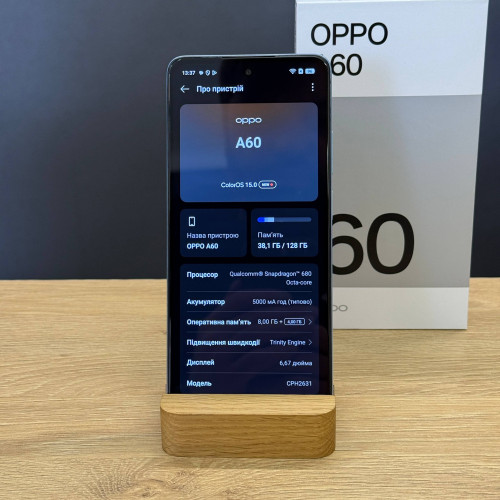 Вживаний смартфон OPPO A60 8/128 Ripple Blue (Хороший+ стан) Вживаний смартфон OPPO A60 8/128 Ripple Blue (Хороший+ стан)