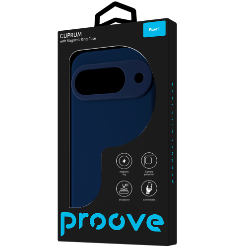 Чохол Proove Silicone Case with Magnetic Ring Google Pixel 9 Midnight Blue