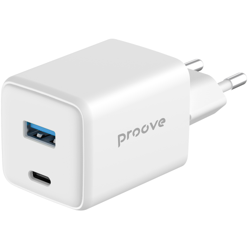 МЗП Proove Pocket GaN 45W (Type-C + USB) White МЗП Proove Pocket GaN 45W (Type-C + USB) White