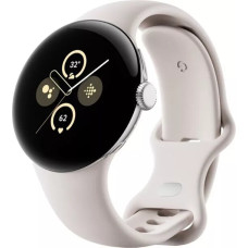 Вживаний смарт-годинник Google Pixel Watch 2 LTE Polished Silver Aluminum Case / Porcelain Active Band US (Ідеальний+ стан)