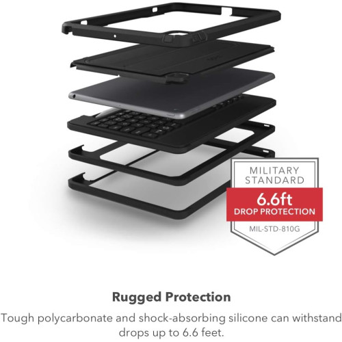 Чохол-клавіатура ZAGG Rugged Book для iPad Air 3 / Pro 10.2" / Pro 10.5" / 9 / 8 / 7 (Open Box) Чохол-клавіатура ZAGG Rugged Book для iPad Air 3 / Pro 10.2" / Pro 10.5" / 9 / 8 / 7 (Open Box)