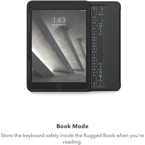 Чохол-клавіатура ZAGG Rugged Book для iPad Air 3 / Pro 10.2" / Pro 10.5" / 9 / 8 / 7 (Open Box) Чохол-клавіатура ZAGG Rugged Book для iPad Air 3 / Pro 10.2" / Pro 10.5" / 9 / 8 / 7 (Open Box)