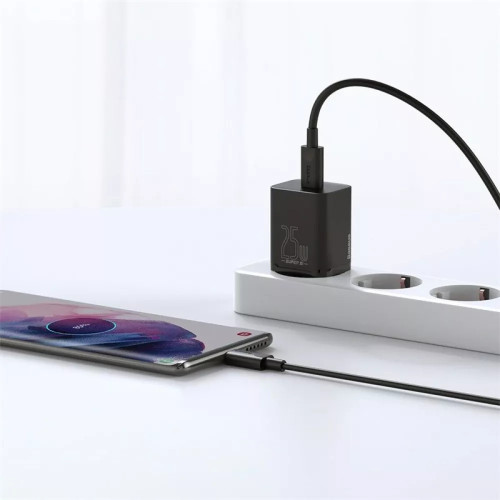 МЗП Baseus Super Silicone PD Charger 25W (1Type-C) Black