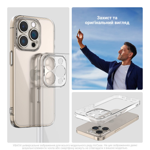 Чохол ArmorStandart Air для Google Pixel 8a Camera Cover Clear