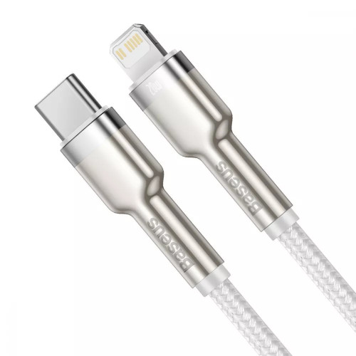 Кабель Baseus Cafule Metal Type-C to Lightning PD 20W (1m) White