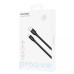Кабель Proove Flat Out Micro USB 2.4A (1m) Black