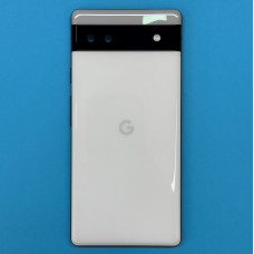 Корпус з мікрофоном +спалах +бокові кнопки + шлейф Google Pixel 6a Chalk (Новий)