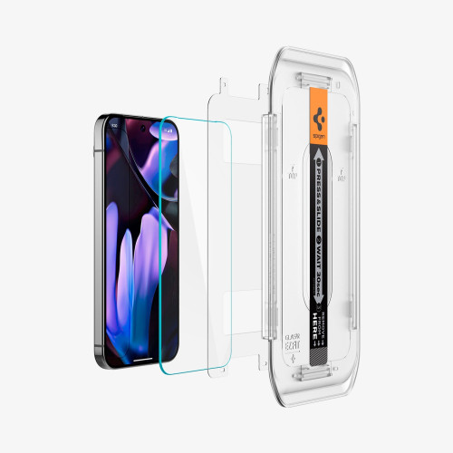 Захисне скло Spigen Glas.tR EZ FIT 2-Pack для Google Pixel 9 / 9 Pro Clear
