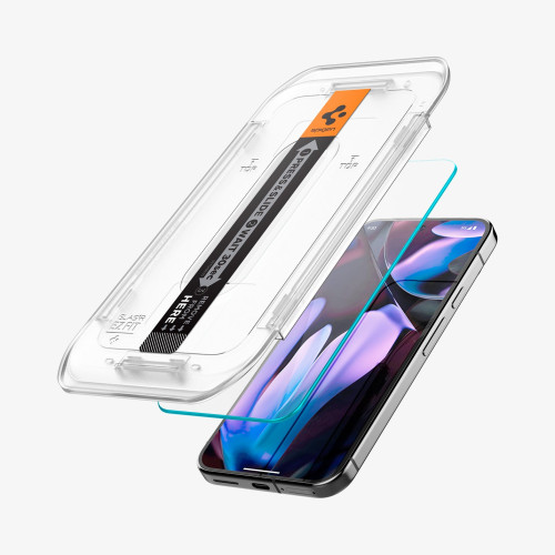 Захисне скло Spigen Glas.tR EZ FIT 2-Pack для Google Pixel 9 / 9 Pro Clear