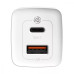 МЗП Baseus GaN2 Lite Quick Charger 65W (1 Type-C + 1 USB) White МЗП Baseus GaN2 Lite Quick Charger 65W (1 Type-C + 1 USB) White