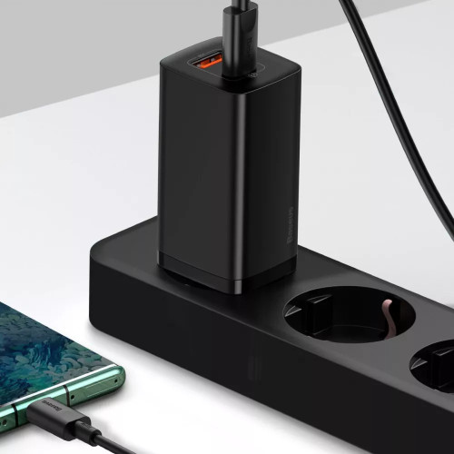 МЗП Baseus GaN2 Lite Quick Charger 65W (1 Type-C + 1 USB) Black МЗП Baseus GaN2 Lite Quick Charger 65W (1 Type-C + 1 USB) Black