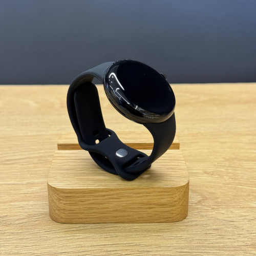 Вживаний смарт-годинник Google Pixel Watch WiFi Matte Black Aluminum Case / Obsidian Active Band US (Ідеальний стан)