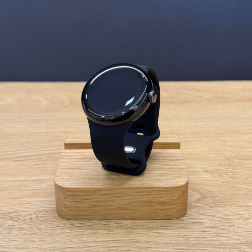 Вживаний смарт-годинник Google Pixel Watch WiFi Matte Black Aluminum Case / Obsidian Active Band US (Ідеальний стан)