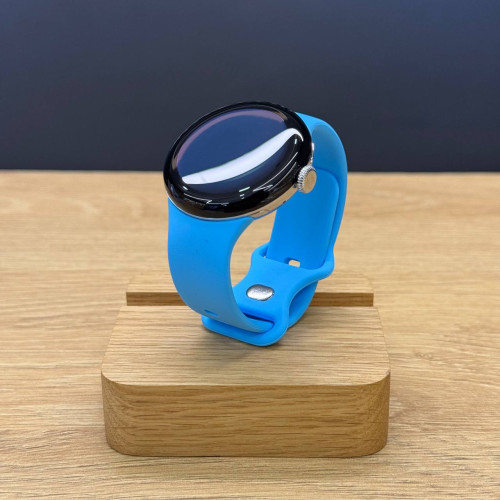 Вживаний смарт-годинник Google Pixel Watch 2 WiFi Polished Silver Aluminum Case / Bay Active Band US (Ідеальний стан)