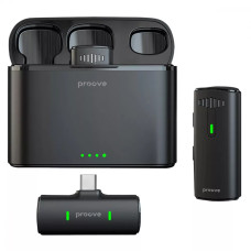 Бездротовий петличний мікрофон Proove Demo Type-C Black
